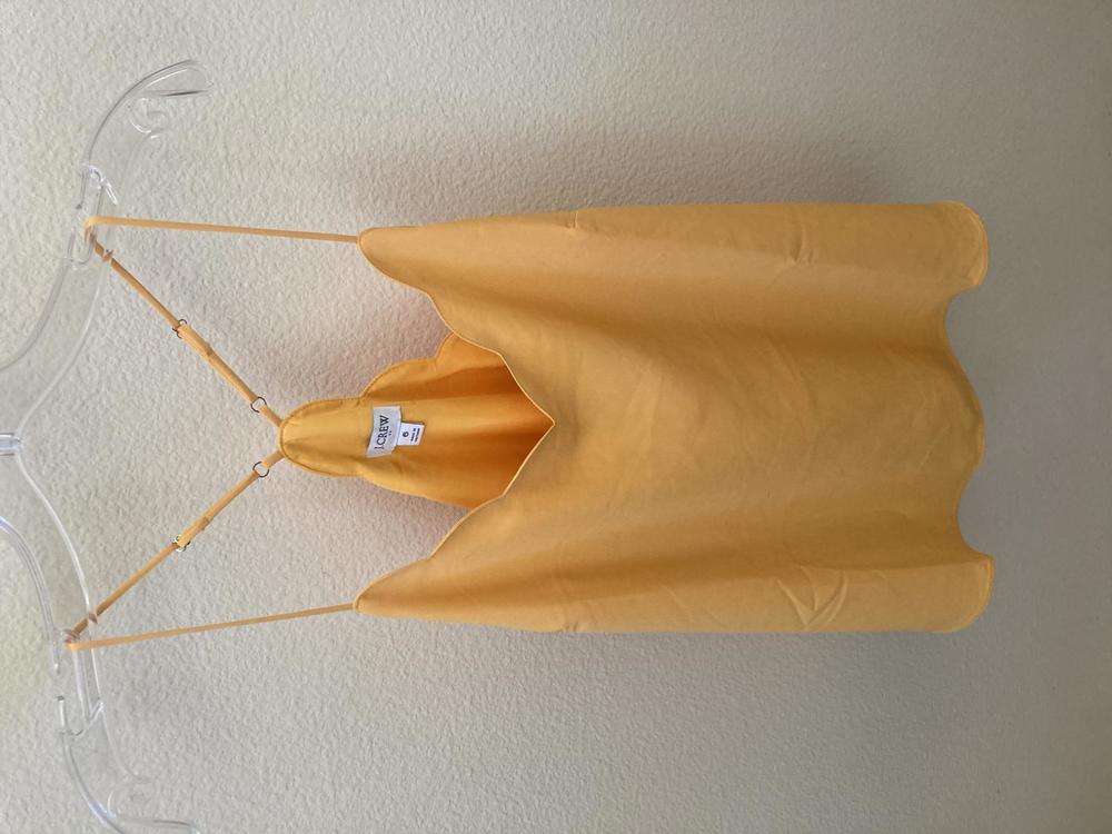 J. Crew Scalloped edge Tank Crop